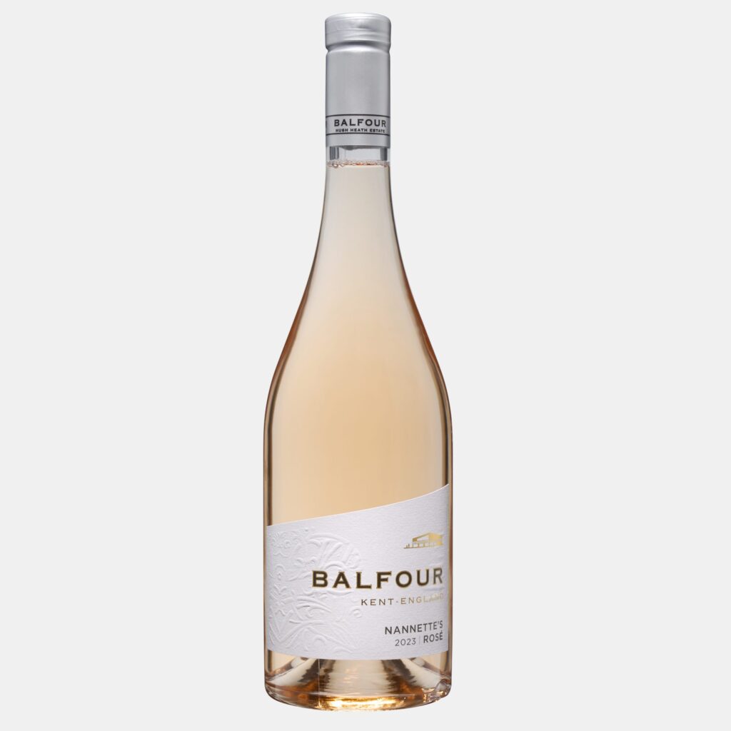A bottle of English Rosé Wine from Balfour Hush Heath