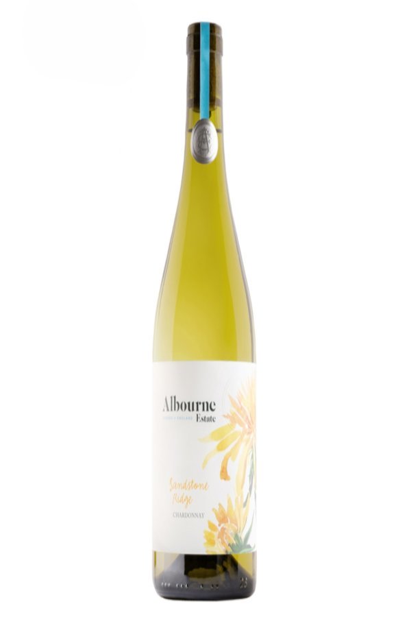 A bottle of Albourne Estate sandstone Ridge Chardonnay 2022, an English White Wine
