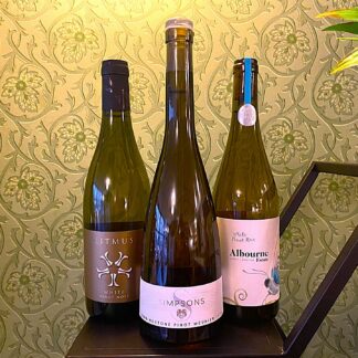 Three bottles of English White Wine