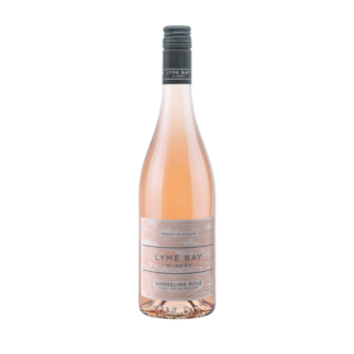A bottle of Lyme Bay Shoreline Rosé 2025, and English Rosé Wine