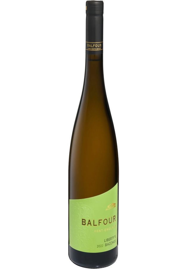 A green bottle of Balfour 2022 wine.