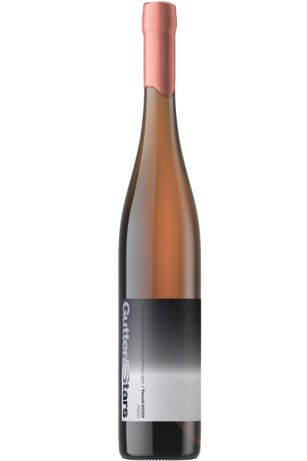 A brown bottle of Gutter and Stars Rose 22