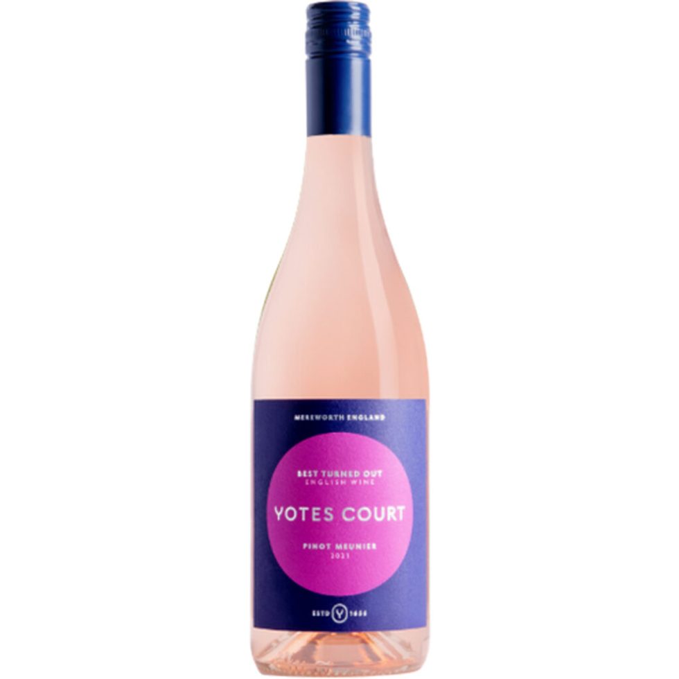 A pink bottle of Yotes Court Rosé