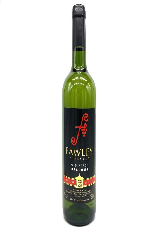 A bottle of Fawley Vineyard Old Forge Bacchus 2019, English White Wine