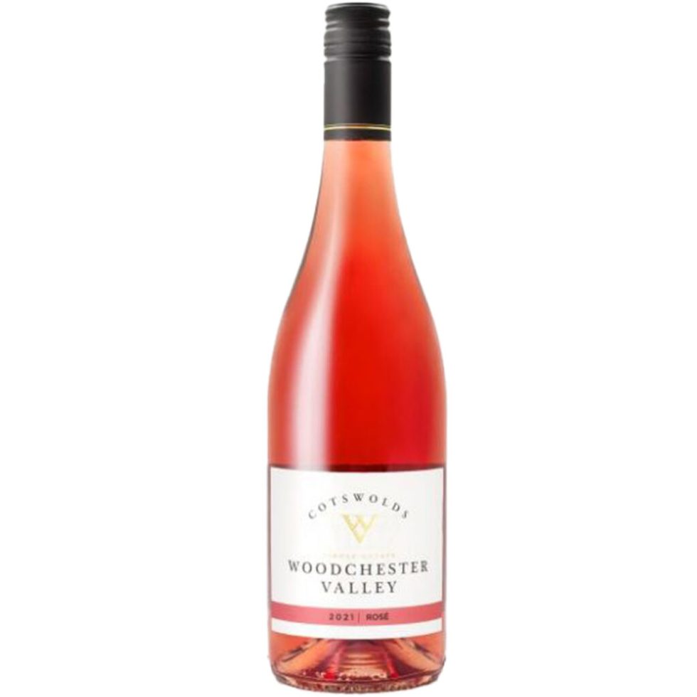 A bottle of Woodchester Rose