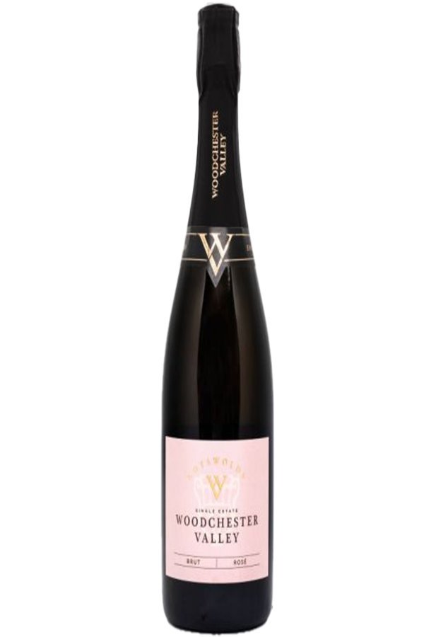 A bottle of Woodchester Rose Brut 2020