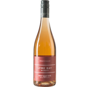 A bottle of Lyme Bay Rose Reserve 22