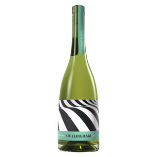 A bottle of Shillingham Vineyard Sauvingon Blanc 2024, an English White Wine