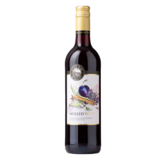 A bottle of Lyme Bay Mulled Wine