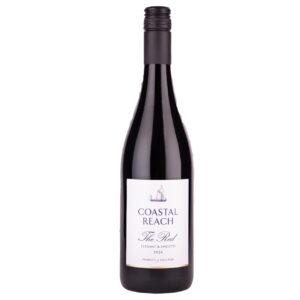A bottle of Coastal Reach The Red 2024, an English Red Wine