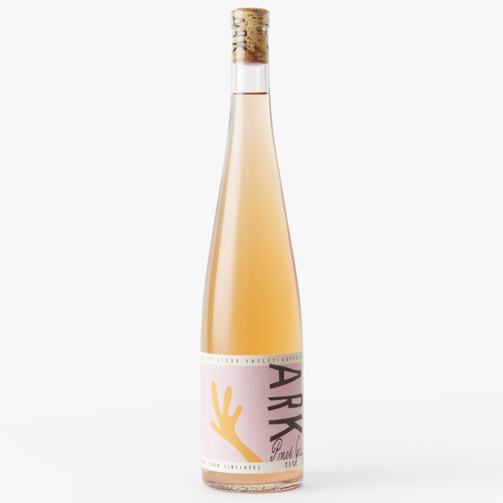 A bottle of Ark Wines Pinot Gris 2022, an English Orange Wine