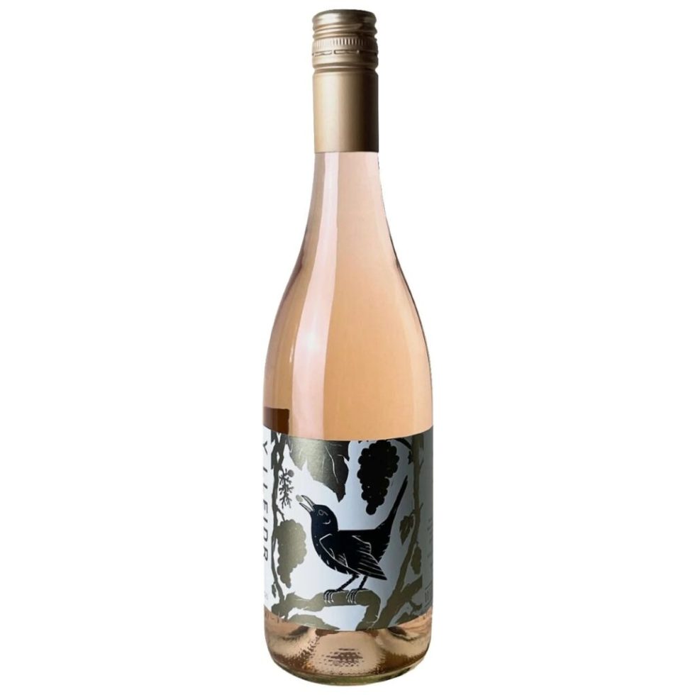 A bottle of The Dell Vineyard Y Lleidr 2025, a Welsh Rosé Wine