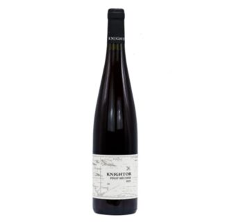 A bottle of Knightor Winery Pinot Meunier 2025, an English Red Wine