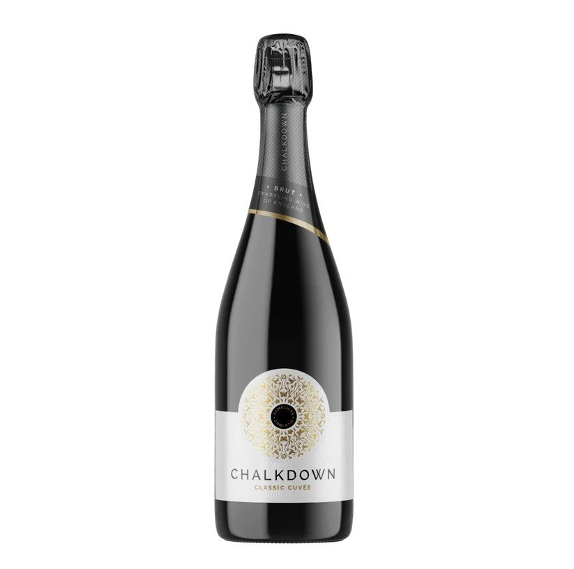 A bottle of Chalkdown Classic Cuvée, and English Sparkling Wine