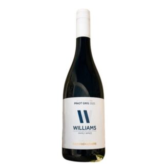 A bottle of Williams Family Wine Pinot Gris 2025, an English White Wine